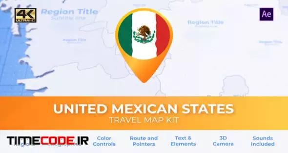 Mexico Map - United Mexican States Travel Map
