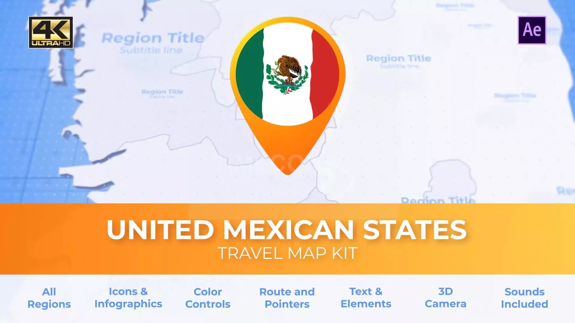 Mexico Map - United Mexican States Travel Map