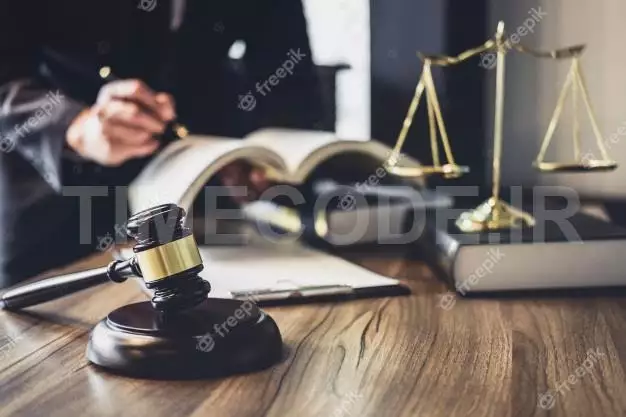 Lawyer Or Judge Counselor Working With Agreement Contract In Courtroom 