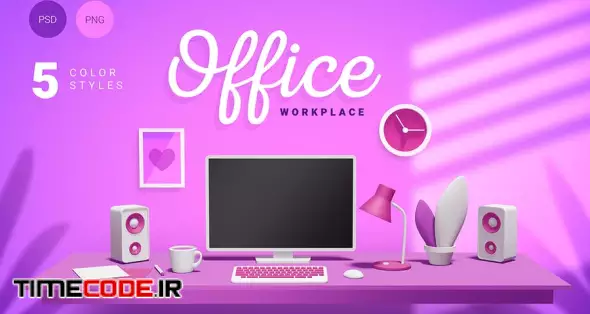 3d Office Workplace