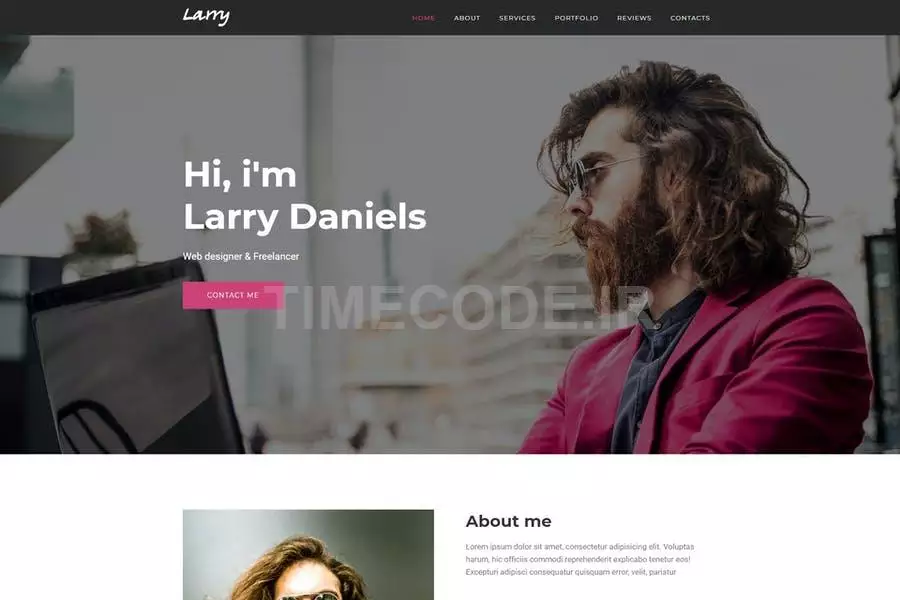 Larry - Personal HTML Onepage Template