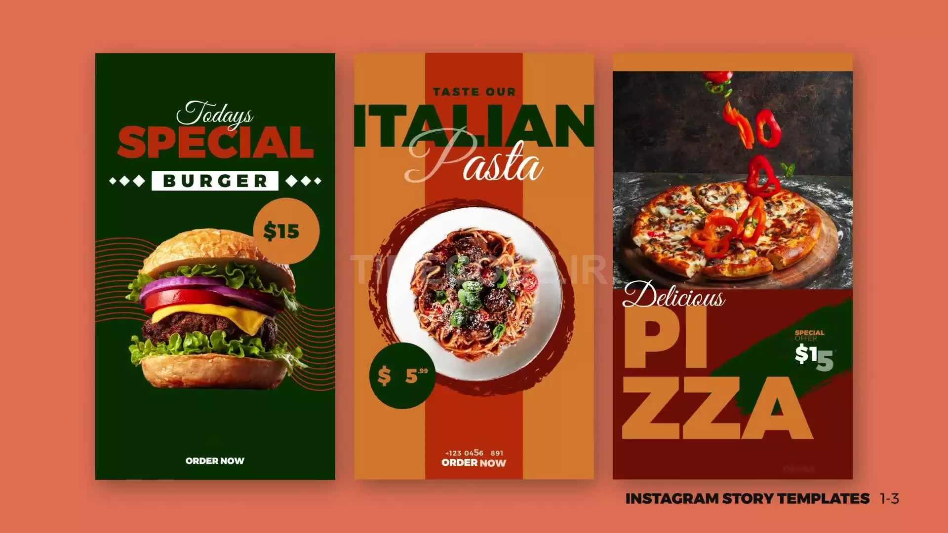 Food Promo Instagram Post & Story B86
