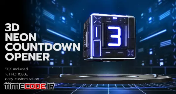 3D Neon Countdown Opener