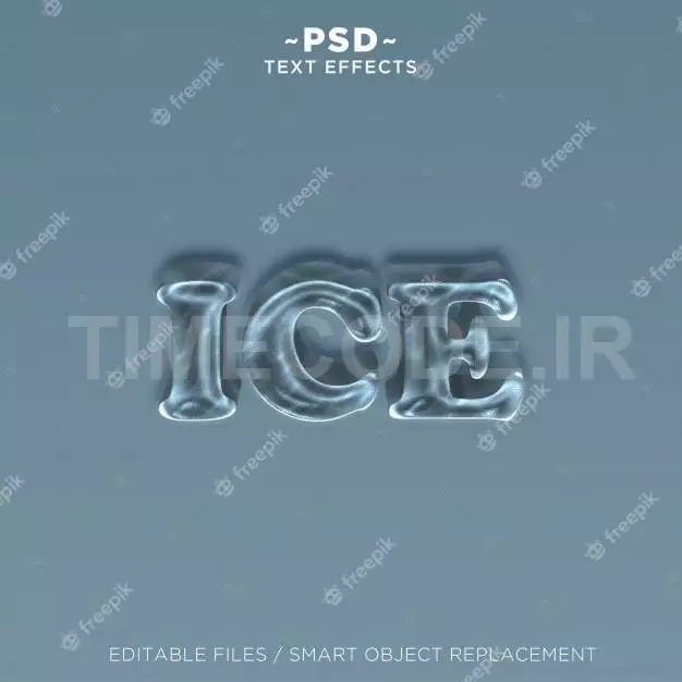 3d Ice Text Effect 