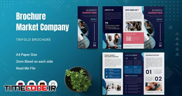 Market Company Trifold Brochure