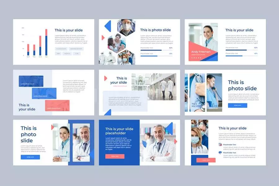 Medicine Hospital Care PowerPoint Template