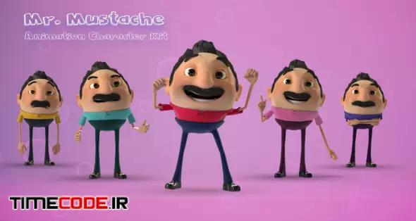 Mr. Mustache - Character Animation Kit