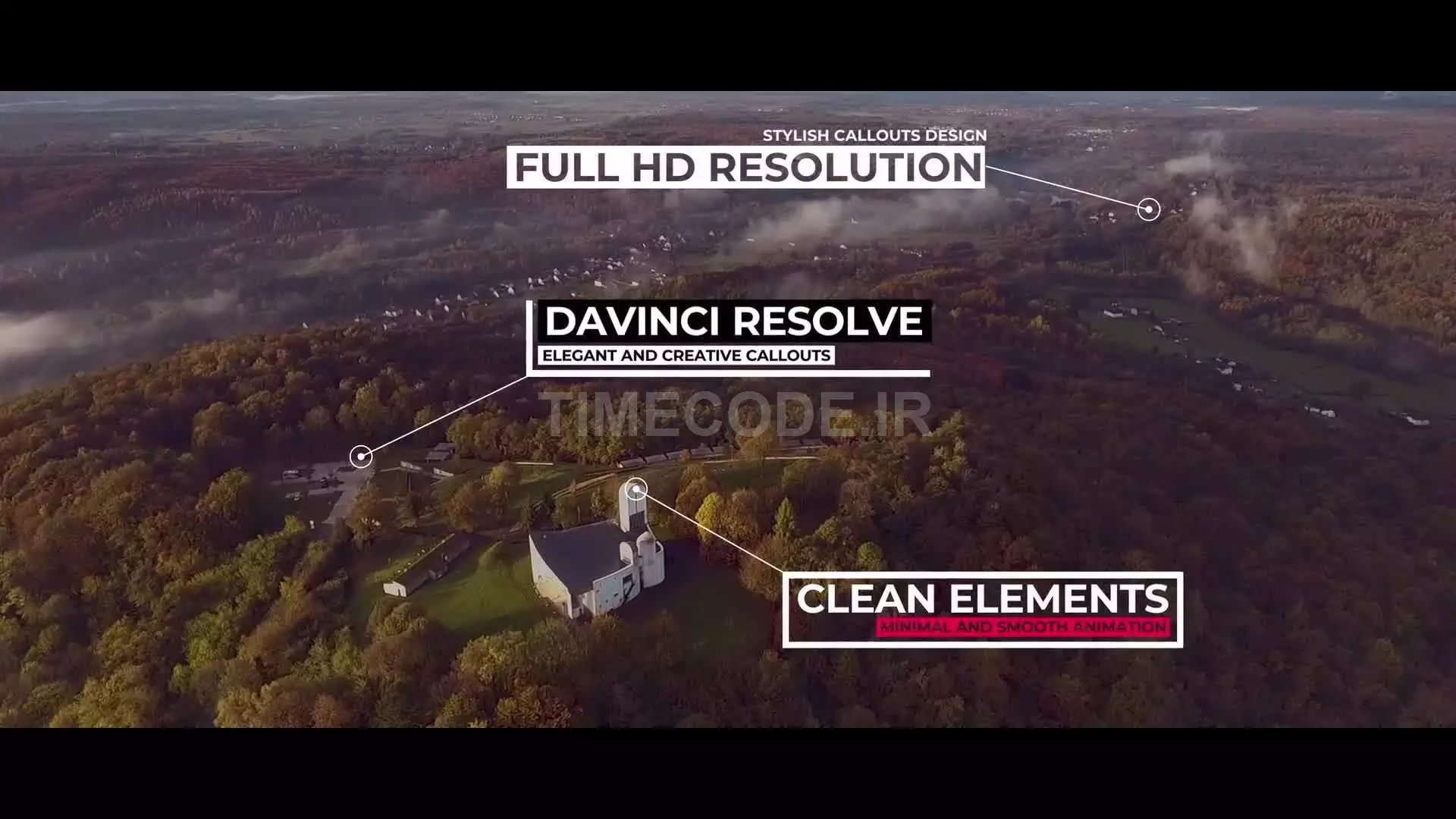 Modern Call Outs For DaVinci Resolve
