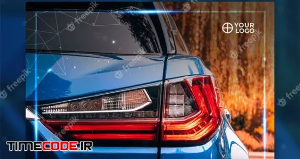 Elegant Blue Rent Car Instagram Post Template 
