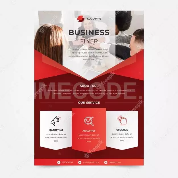 Teamwork Company Business Flyer Template 