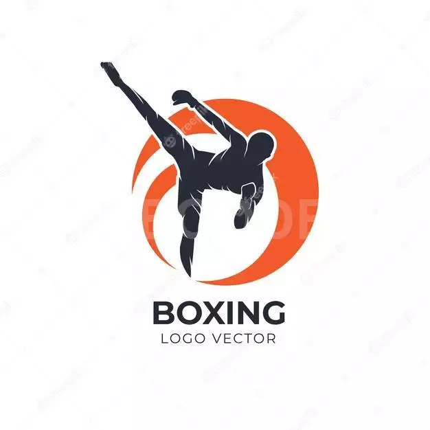 Boxing Sillhouette Vector Logo 