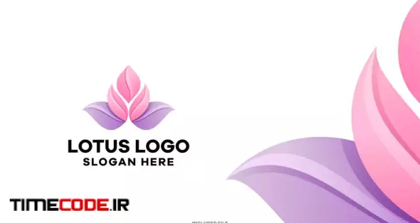 Lotus Gradient Logo Template