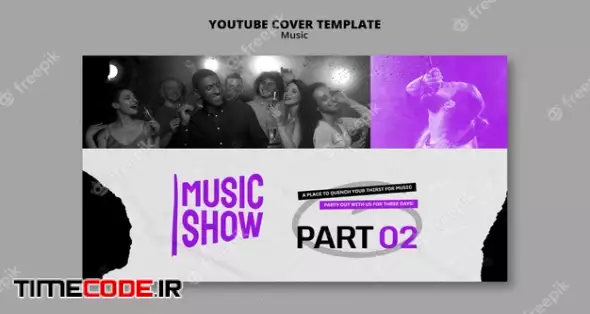 Music Show Youtube Cover Design Template 
