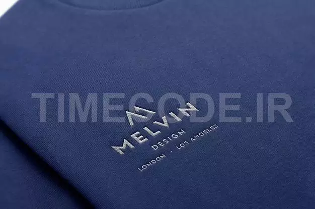 Logo Mockup Clothing Embroidered Sweater Free Psd