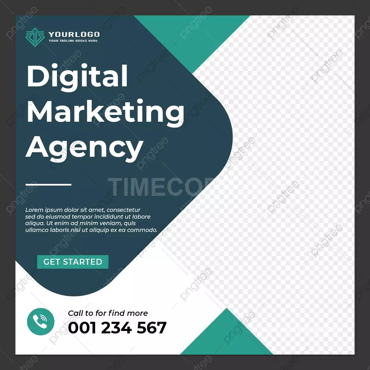 Digital Marketing Agency Social Media Post Template Download on Pngtree