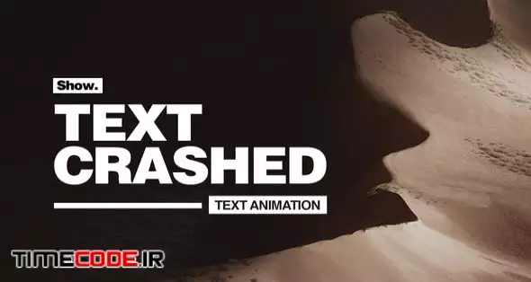 Text Crashed - Text Animation