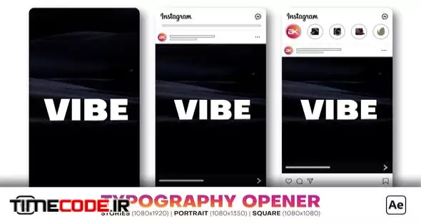 Instagram Typography Opener