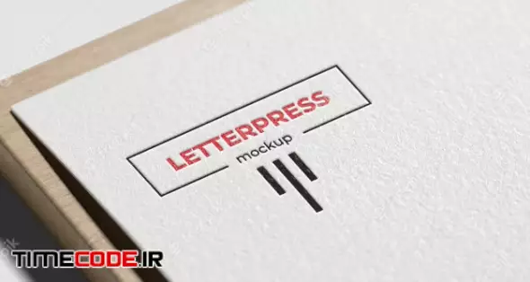 Letterpress Logo Mockup 