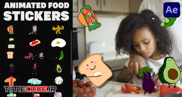 Animated Food Stickers | After Effects