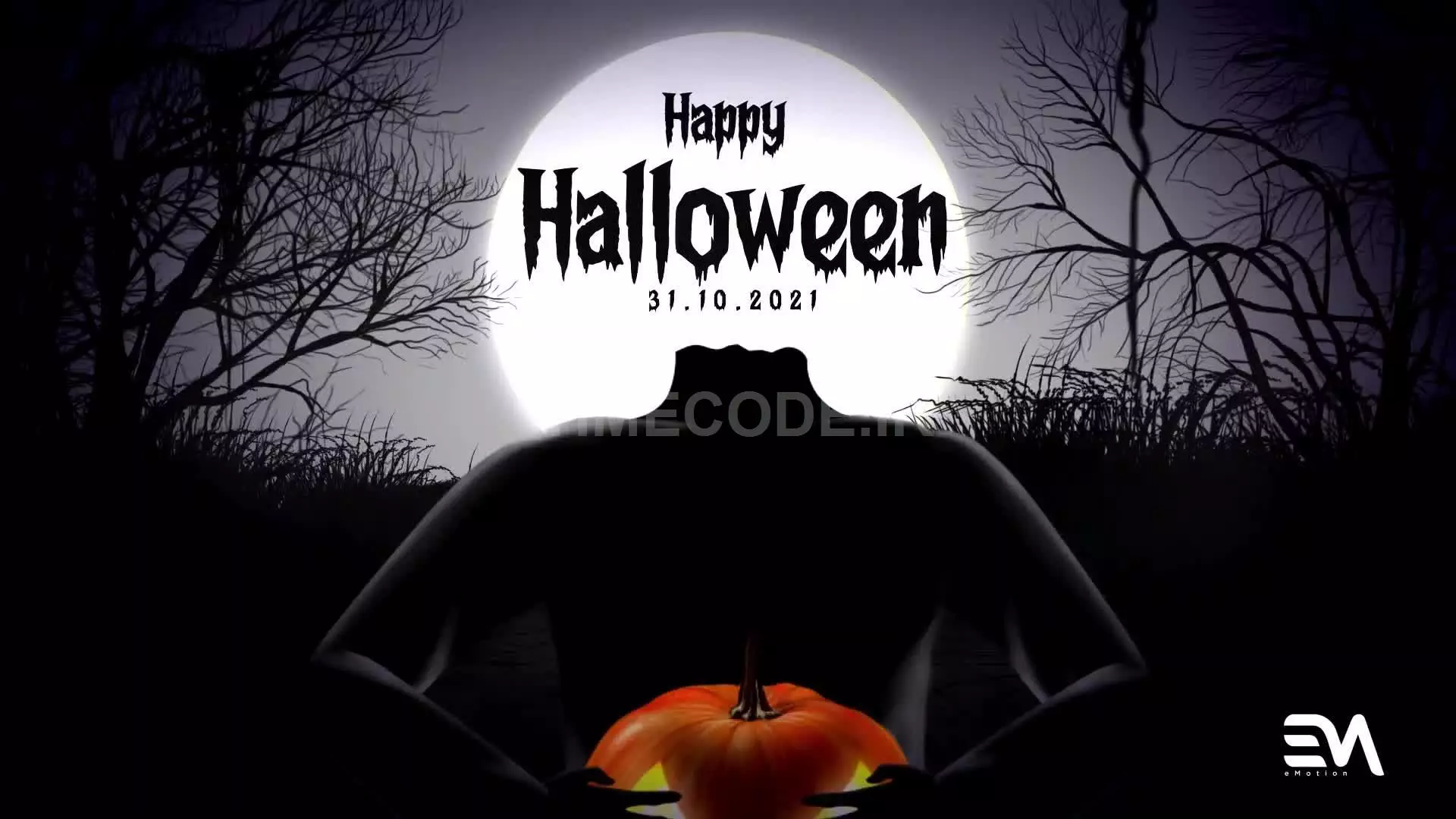 Pumpkin Head Halloween Intro