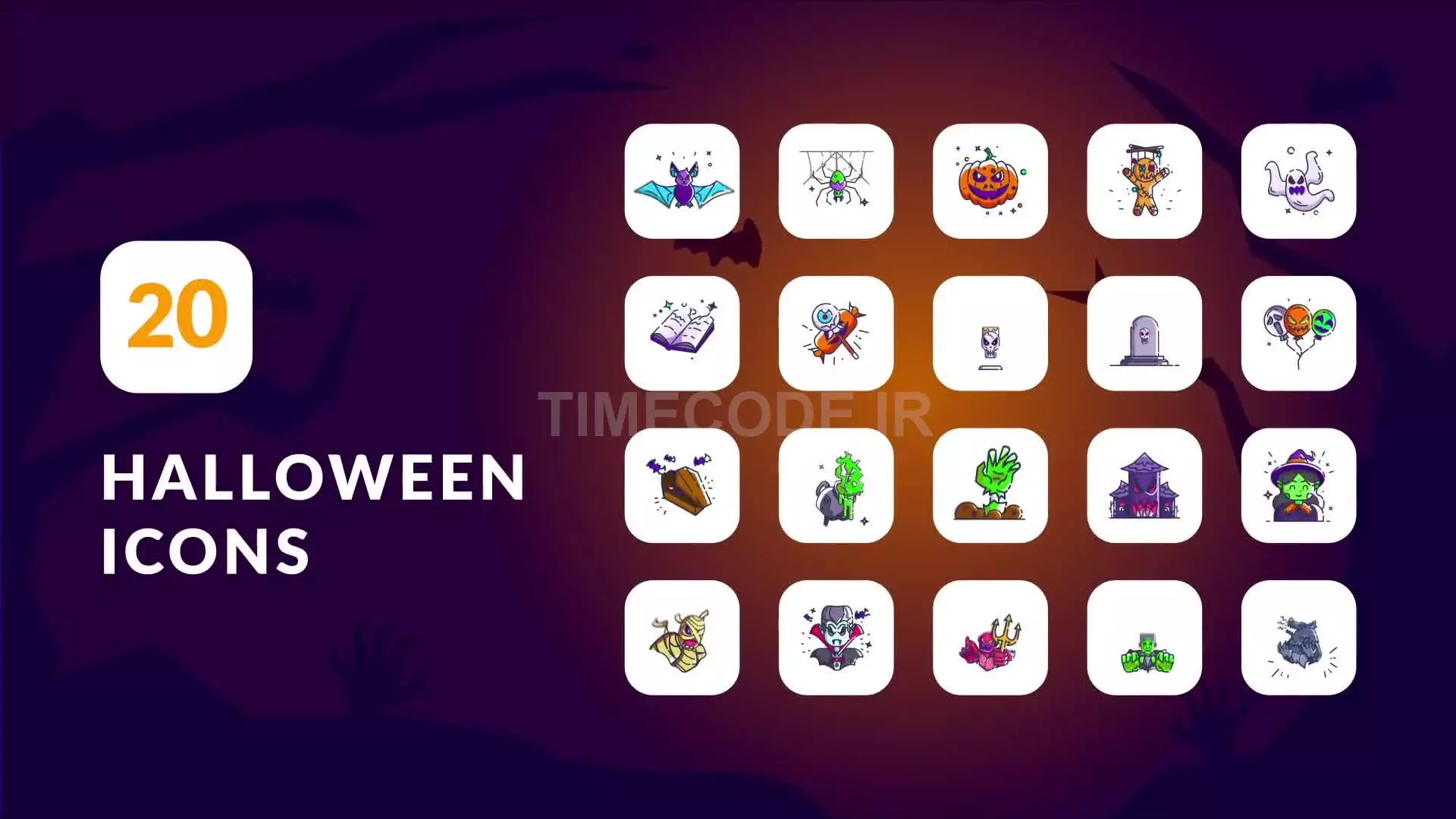 Halloween Animation Icons | After Effects