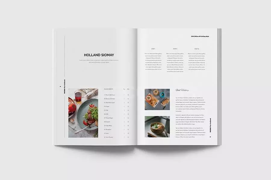 Cookbook / Recipe Book Template