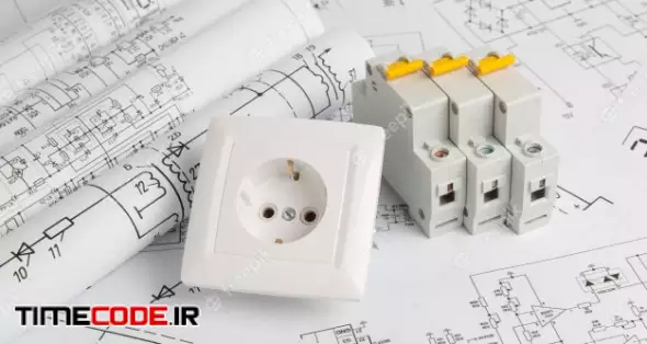 Printed Drawings Of Electrical Circuits, Electrical Outlet And Circuit Breakers 