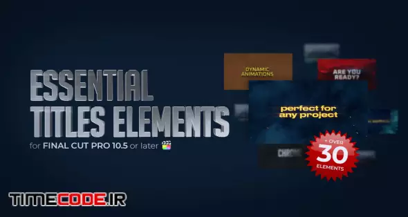 Essential Titles Elements For FCP