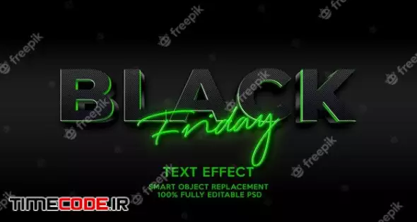 Black Friday Text Effect Template 