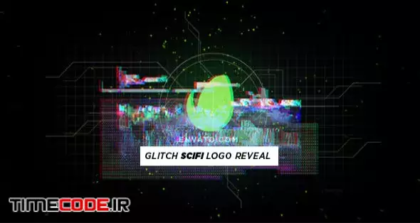 Glitch Scifi Logo Reveal