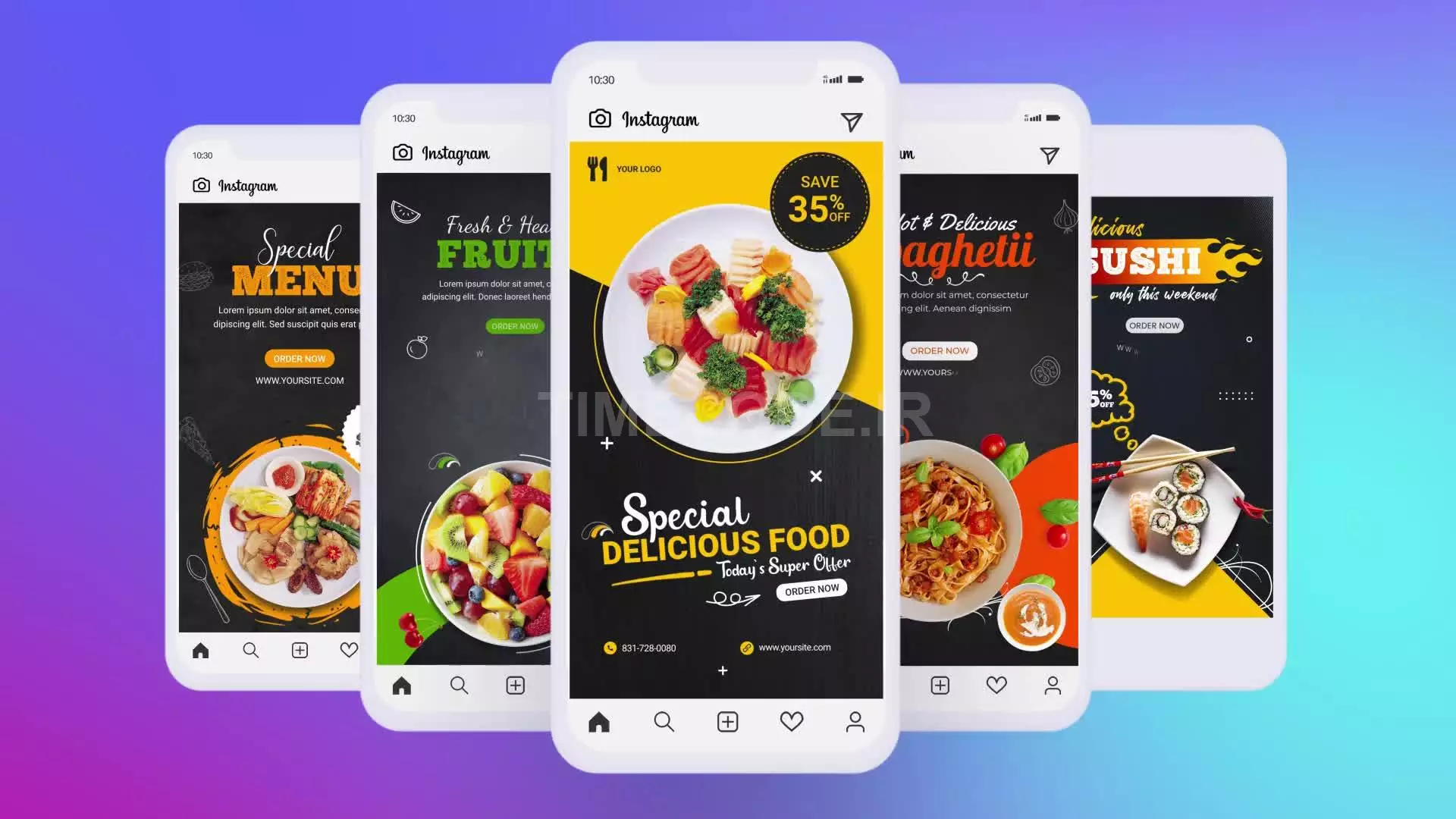 Food Promo Stories – Instagram Stories Pack