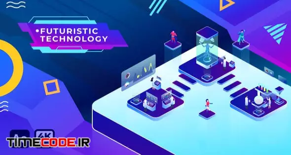 Futuristic Technology Isometric| After Effects
