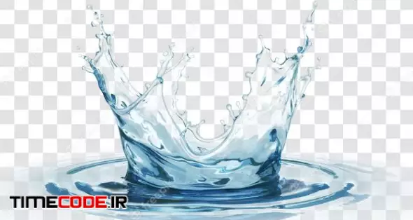 Crown Water Splash Transparent Isolated 