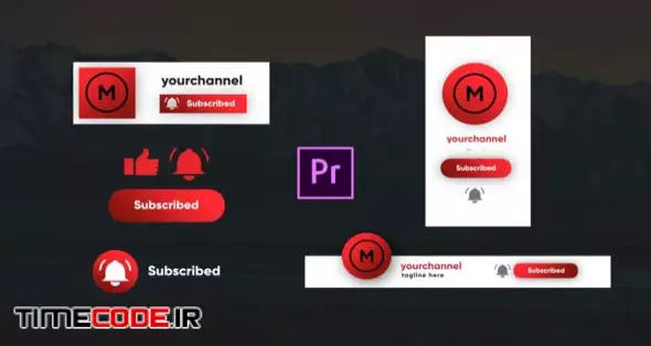 Youtube Subscribe Elements- Premiere Pro
