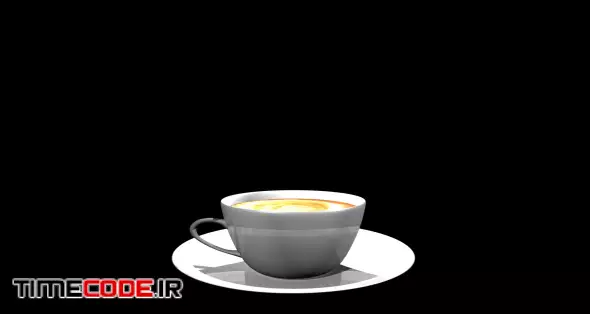 Rotating Coffee with Smoke