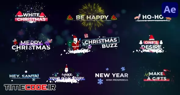 Christmas Titles For After Effects