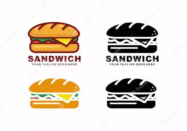 Sandwich Logo Design Vector 