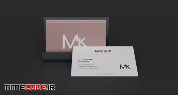 Business Card Mock-up Composition Free Psd