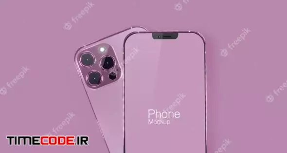 Pink Realistic Smartphone Mockup Design Psd 