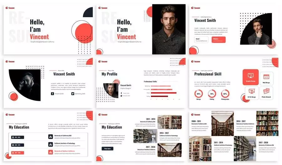 Persoon - Resume Powerpoint Template
