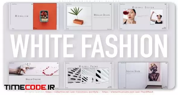 White Fashion Mini Slides