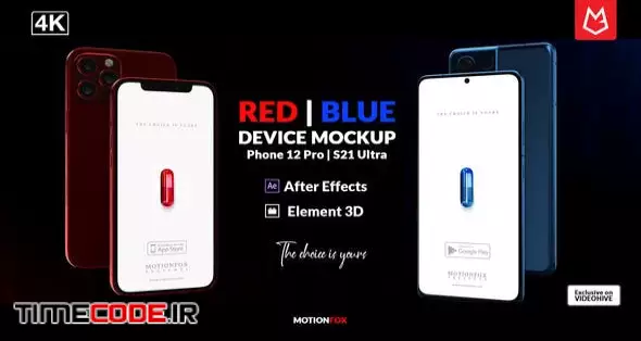 Mobile App Mockup | Phone 12 & S21 Ultra | E3D
