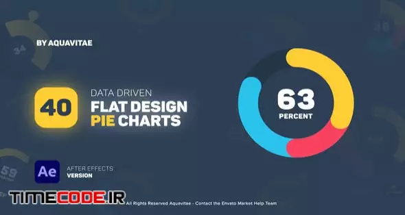 Flat Design Pie Charts