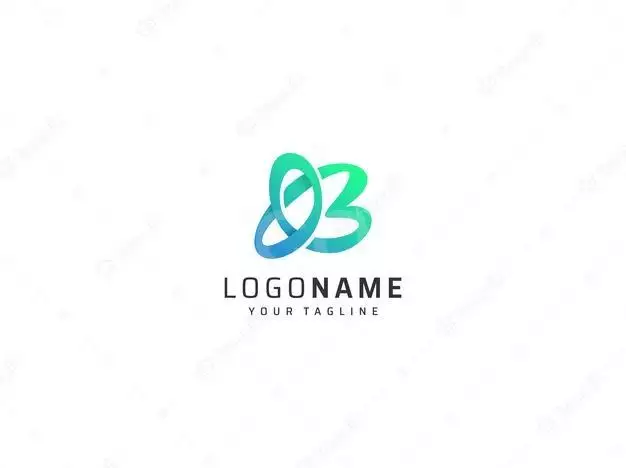 Letter B Gradient Logo Design Template 
