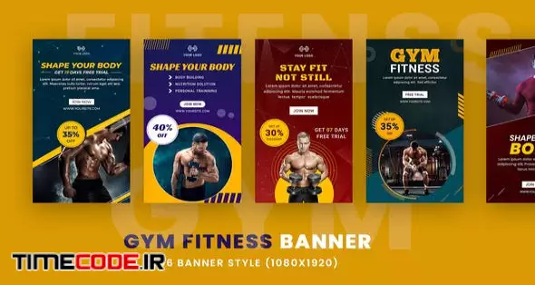 Fitness Instagram Stories Banners