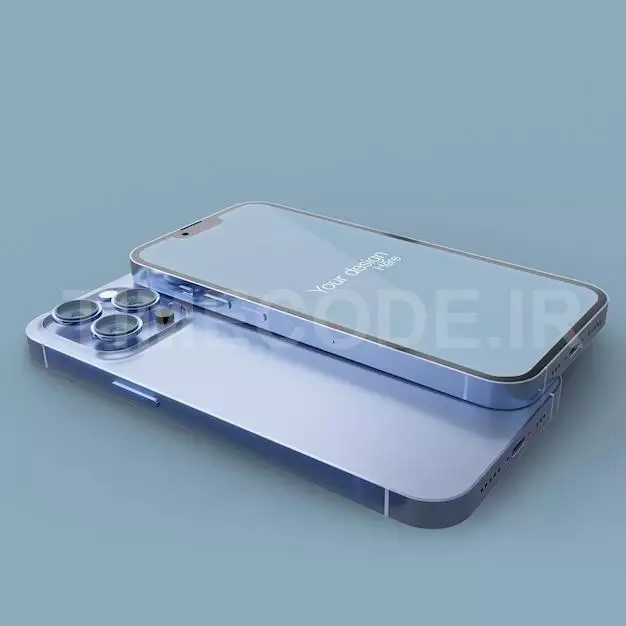 Realistic Blue Smartphone Mockup Design Psd 