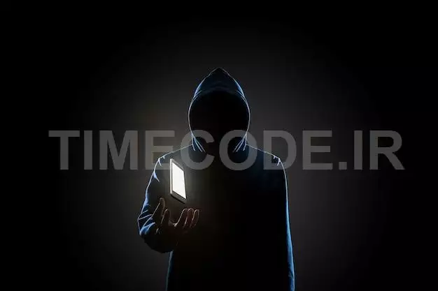 Hacker In Dark Background Concept 