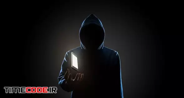 Hacker In Dark Background Concept 