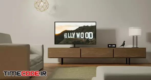 Minimalist LED TV Mockup
