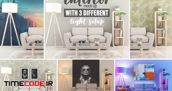 Interior Mock-up By Day And By Night Vol.01